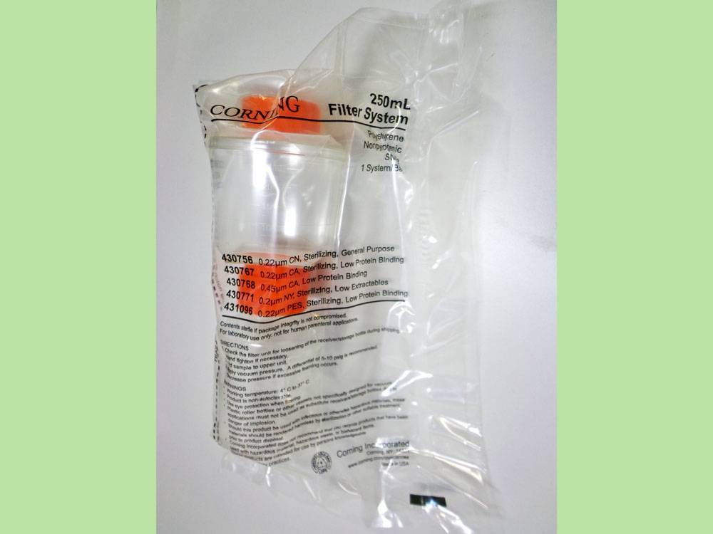 Corning 430767 Sterile 250mL Filter Unit with 0.22m Cellulose Acetate Membrane, Case of 12.